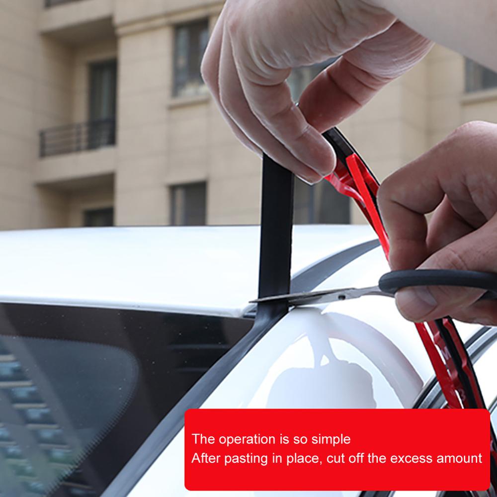 2/4/6Meter Auto Deur Afdichting Auto Dak Voorruit Kit Protector Rubber Geluidsisolatie Ruisonderdrukking Auto afdichtstrip