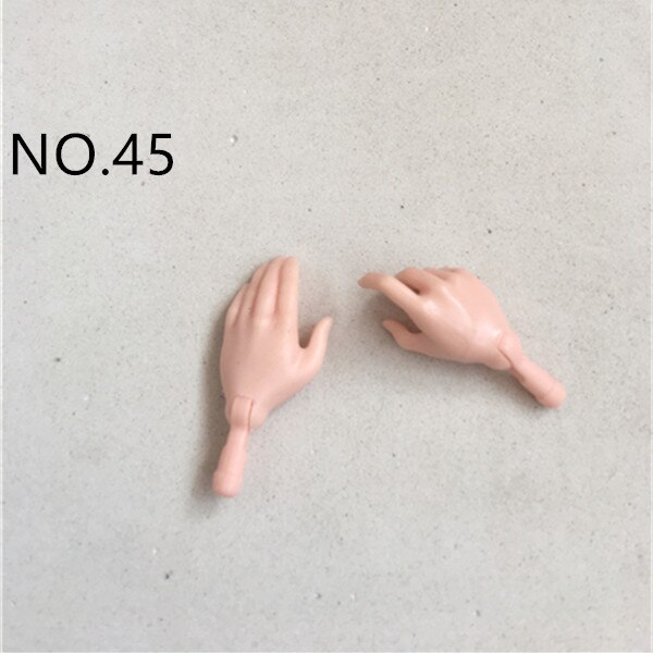 Original remplacement poupée mains pieds multi-articulations poupée corps accessoires blanc Beige marron mâle femme poupée pièces: NO.45