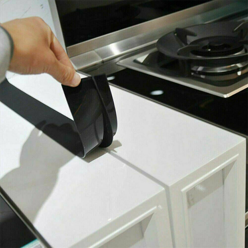 Kitchen Stove Counter Cover T-shaped Strip Waterproof Silicone Stove GapCaulk Tape Filler Tool HY99