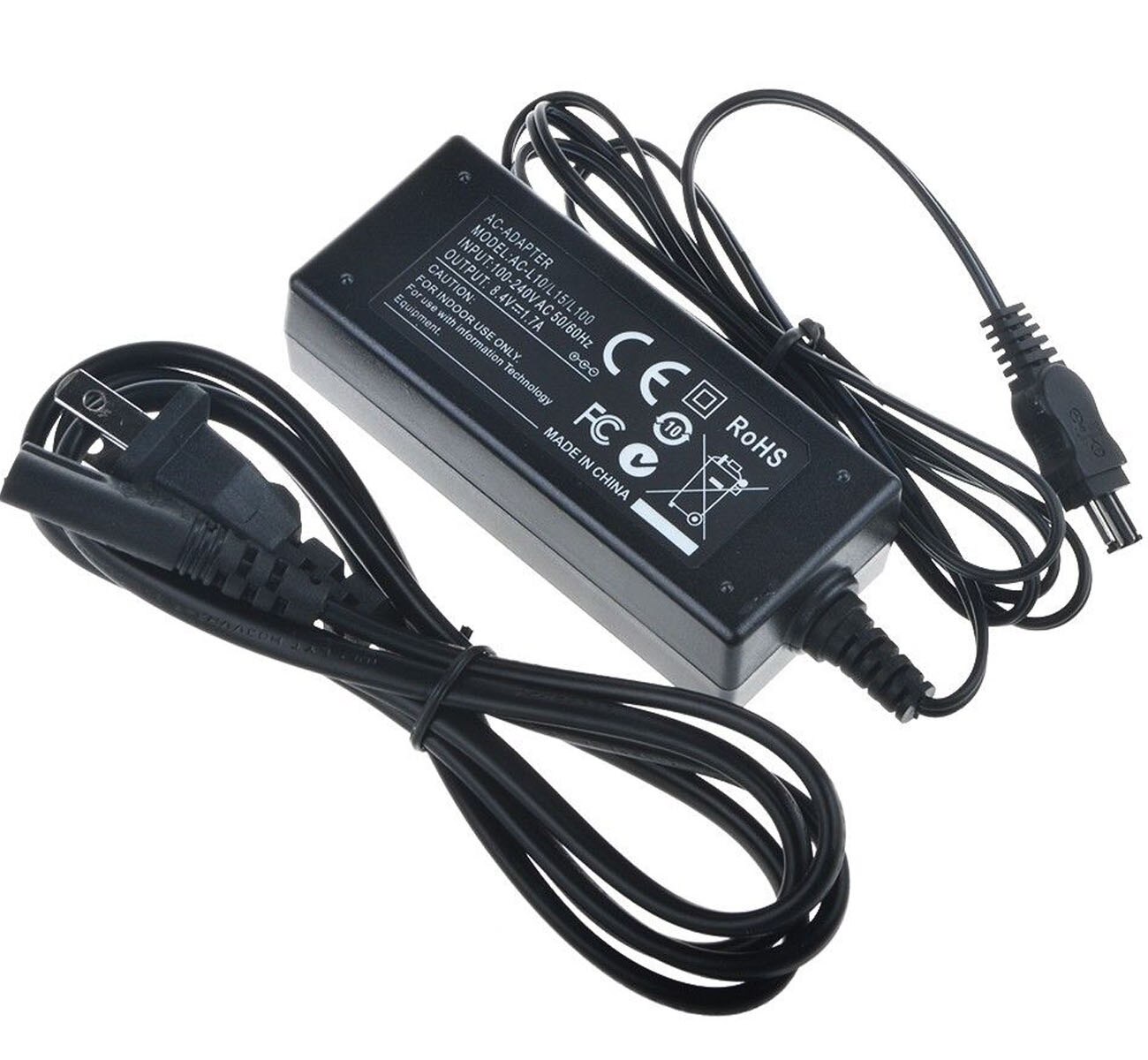 Chargeur adaptateur secteur pour Sony AC-L10, AC-L10A, AC-L10B, AC-L10C, AC-L15, AC-L15A, AC-L15B, AC-L15C, AC-L100, AC-L100C,