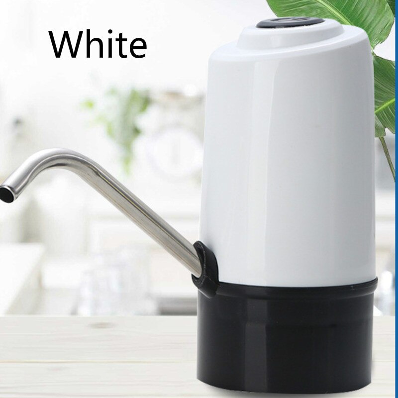 Fles Tap Dispenser Elektrische Water Dispenser Huishoudelijke Intelligente Oplaadbare Water Dispenser Automatische Water Dispenser: White 1