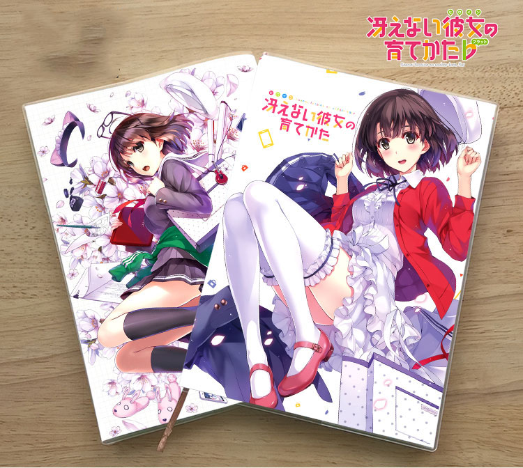 Anime saenai heroine keine sodate-kata notebook Student Memorial Tagebuch Geburtstag Notizblock