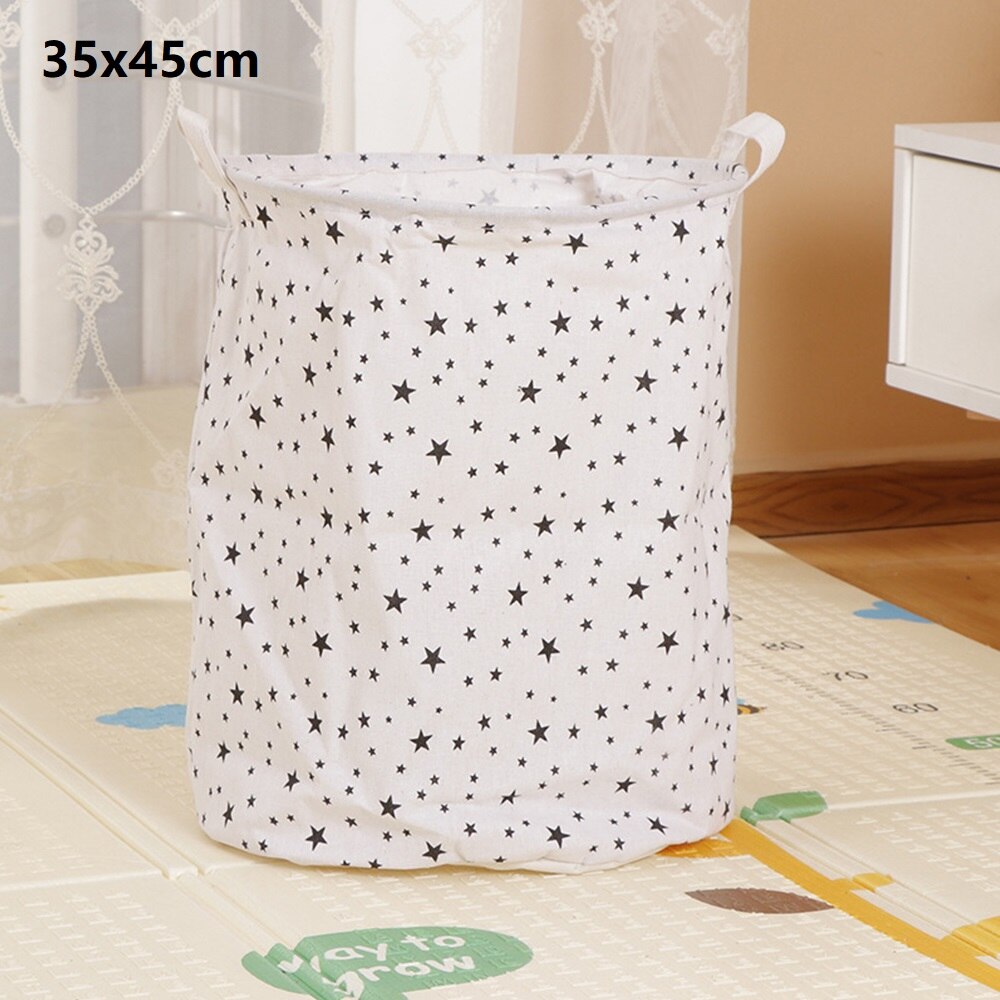 Urijk Large Folding Laundry Basket Round Storage Bin Large Hamper Collapsible Clothes Toy Laundry Holder Organizer Fast Ship: A8 35x45cm