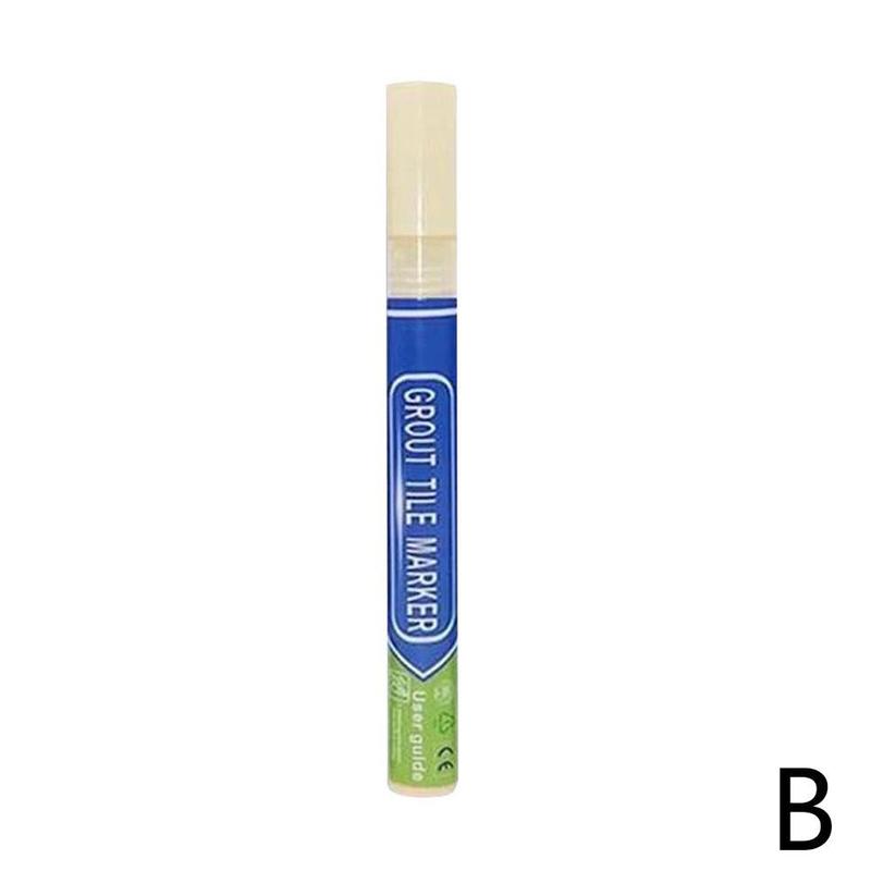 Tile Caulking Pen Color Waterproof Tile Gap Repair Pen Tiles Refill Grout Pen Mouldproof Filling Agents Bathroom Paint Cleaner: beige