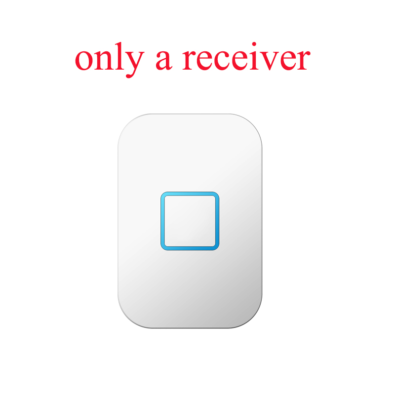 CACAZI Self-powered Wireless Doorbell Waterproof Battery-Free Button Intelligent Door Bell Sets Home Welcome Outdoor EU US UK: Beige / UK