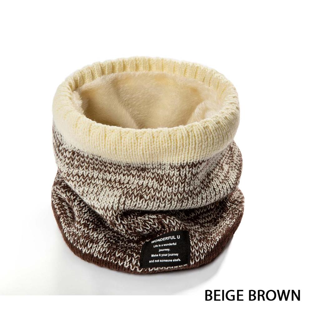 Molixinyu Winter Baby Sjaal Thicken Warm Plus Fluwelen O Ring Vrouwen Sjaal Voor Meisjes Katoen Gebreide Mode Zachte Sjaal Voor vrouwelijke: a6