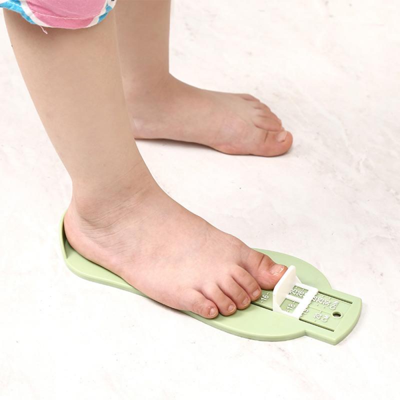 Baby spædbarn toddler dreng pige fod måler gauge sko størrelse måle lineal sko fittings måleværktøj børn 3 farve