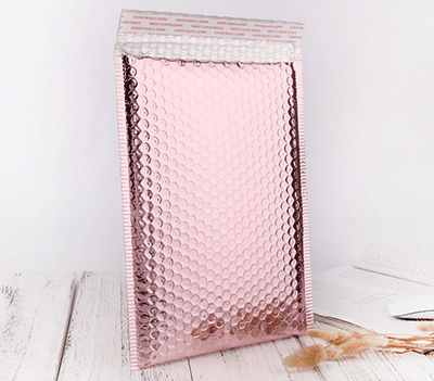25 uds. Sobre de burbujas de oro rosa de 15x20 + 4 cm, sobre de burbujas de papel de oro rosa para embalaje de , bolsa de recuerdo de boda: Rose gold
