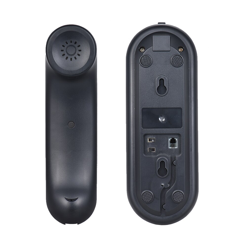 Portable Corded Telephone Phone Pause/ Redial/ Flash Wall Mountable Base Handset for House Home Call Center Office Company Hotel