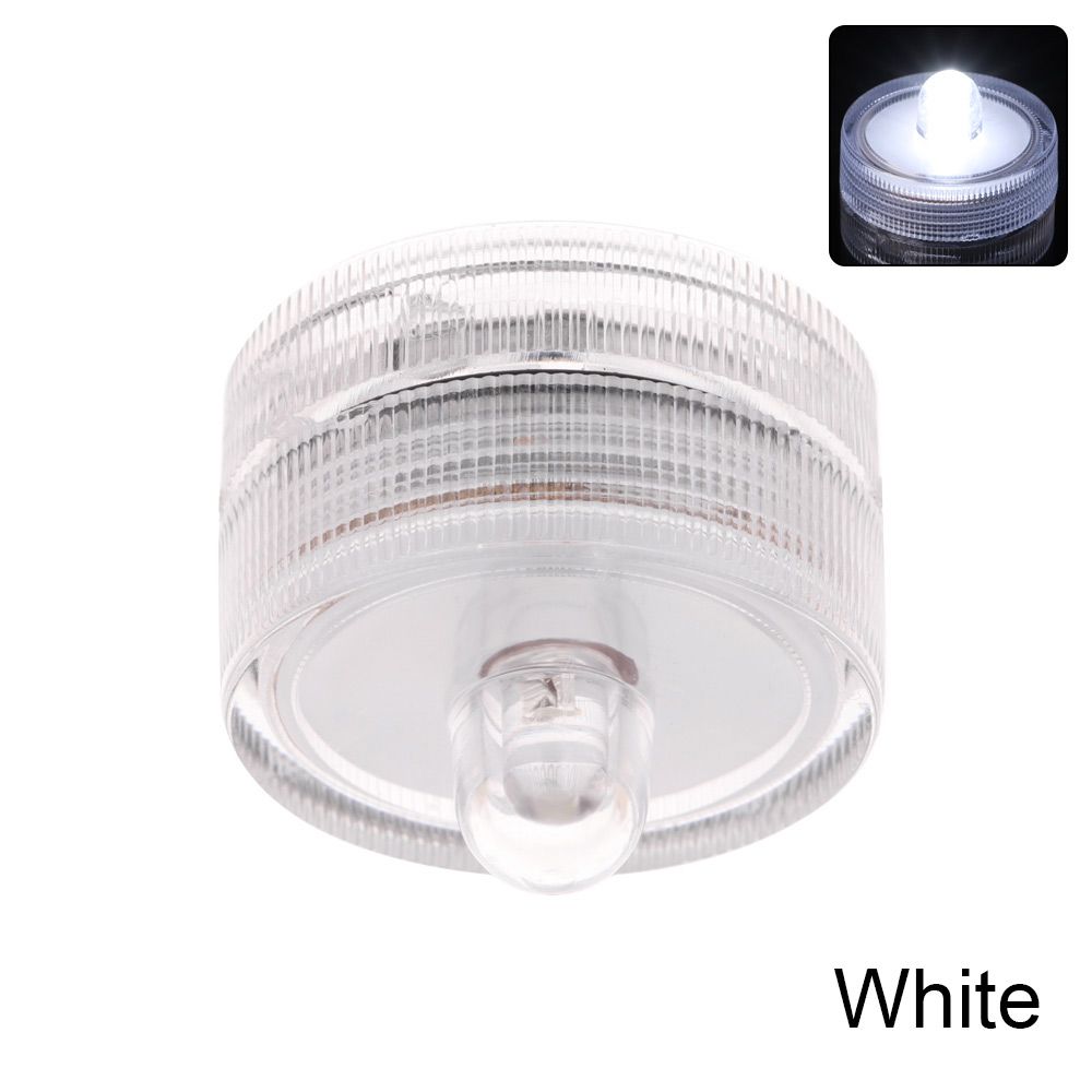 Fish Tank Accessories Candle Shape LED Lamp Fish Tank Lamp Waterproof Aquarium Light Mini Lighting: white