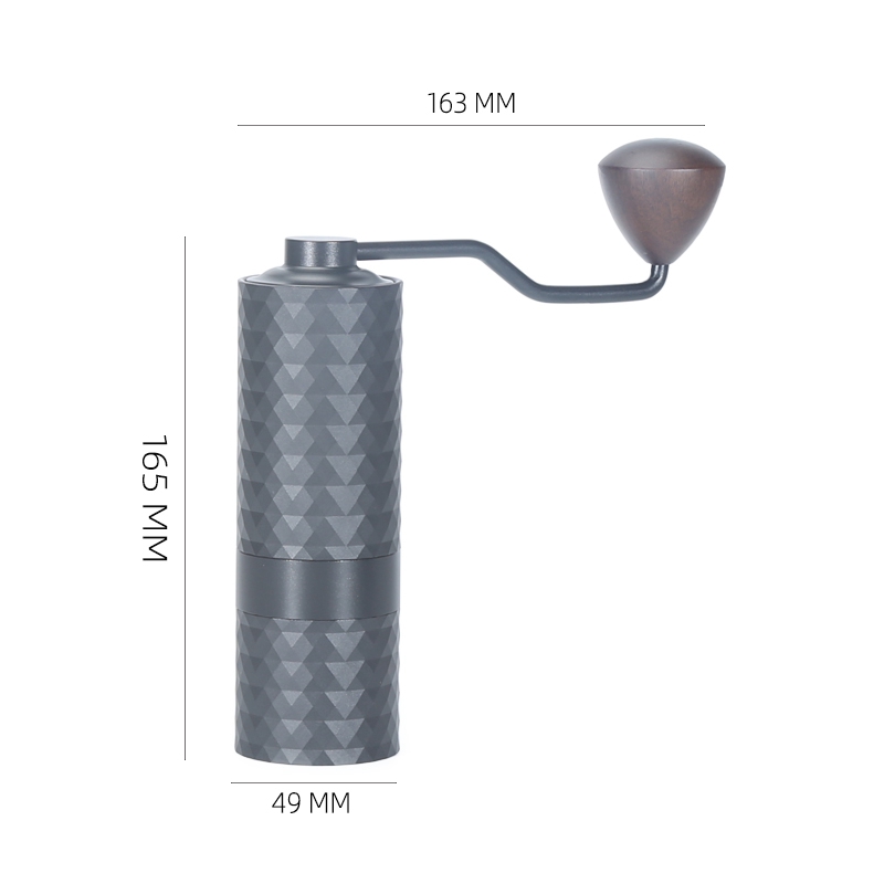 Upgrade handmatige koffiemolen CNC professioneel roestvrij staal diamant verstelbaar handmatig braam koffiebonen malen