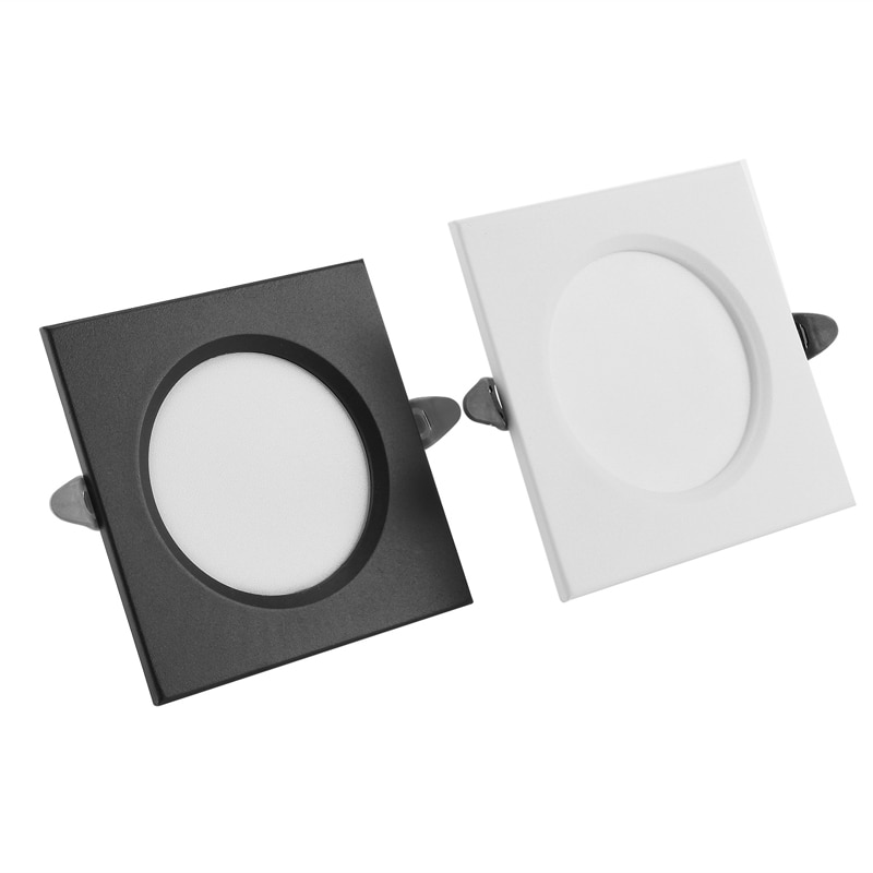 9W 12W 15W LED iron Spot Light white/black body square LED downlight Recessed ceiling lamp 220V 230V cold white/warm white