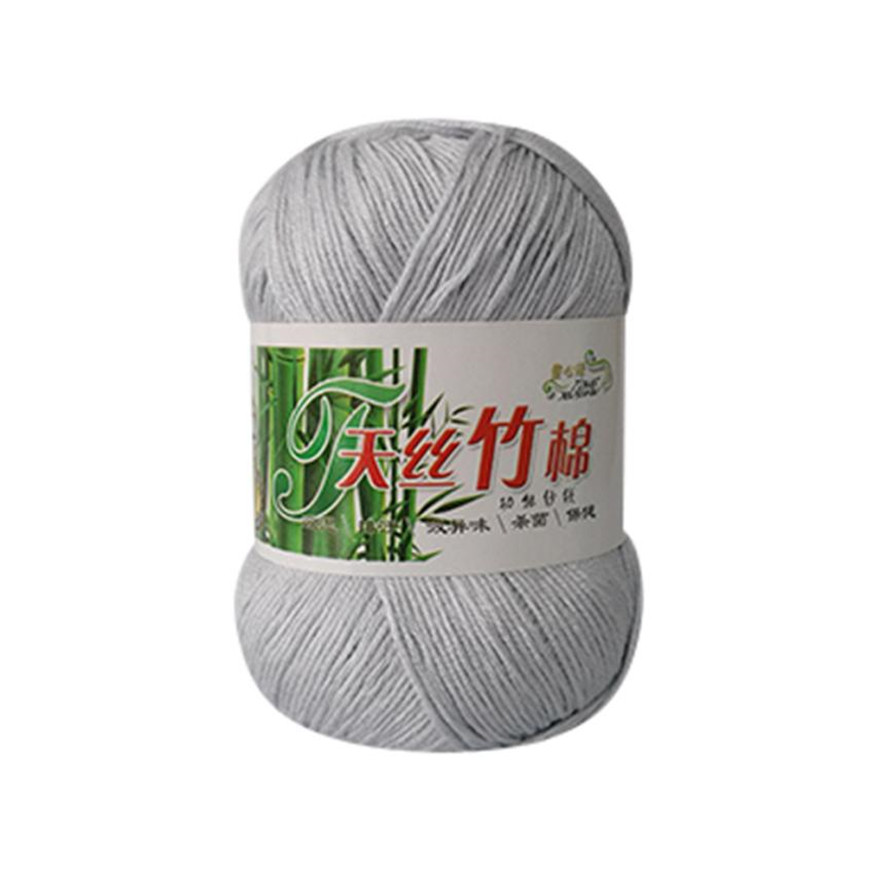 50g Kniting Bamboo Cotton Yarn 1PC Bamboo Fiber Cotton Warm Soft Natural Knitting Crochet Knitwear Wool Yarn 30: L