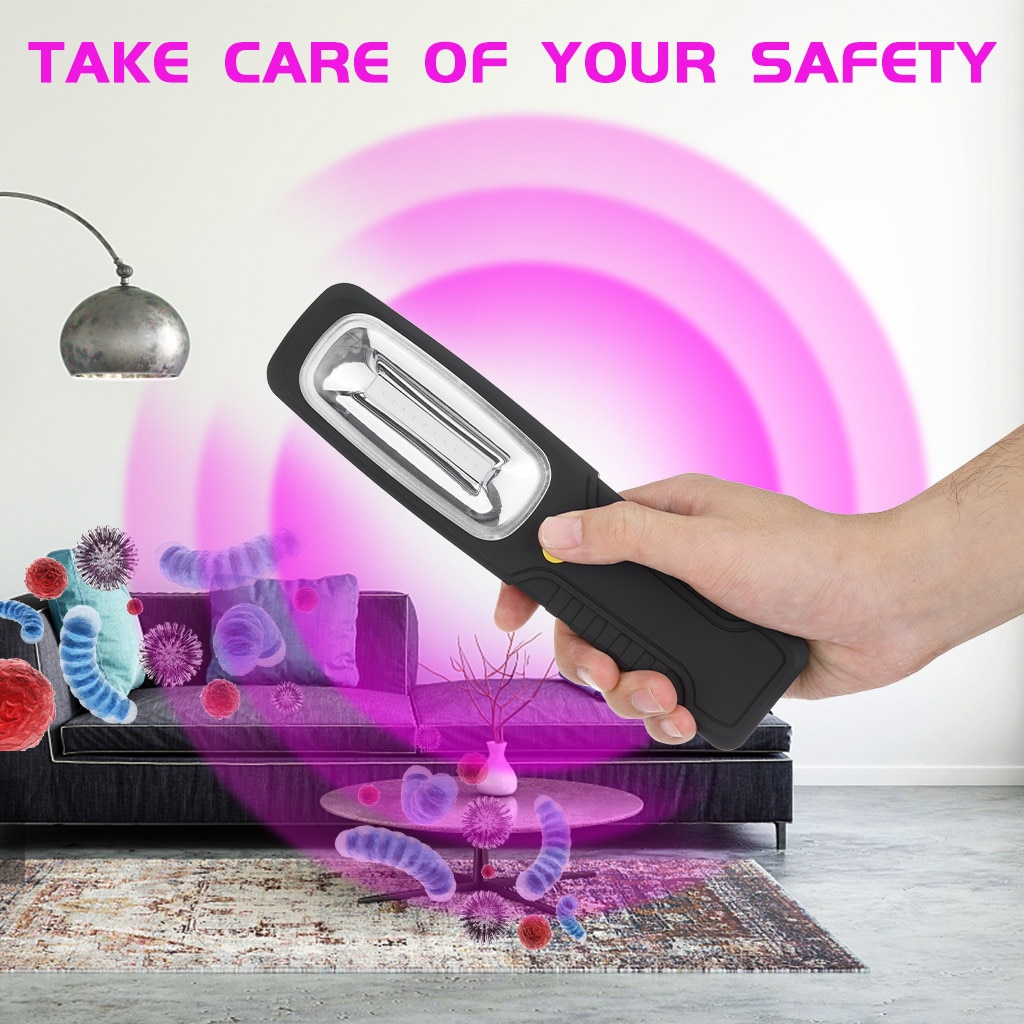 Handheld UV Germicidal Lamp Disinfection Lamp Portable Home Travel Bactericidal Lamp UVC Germicidal Lamp Sterilizer