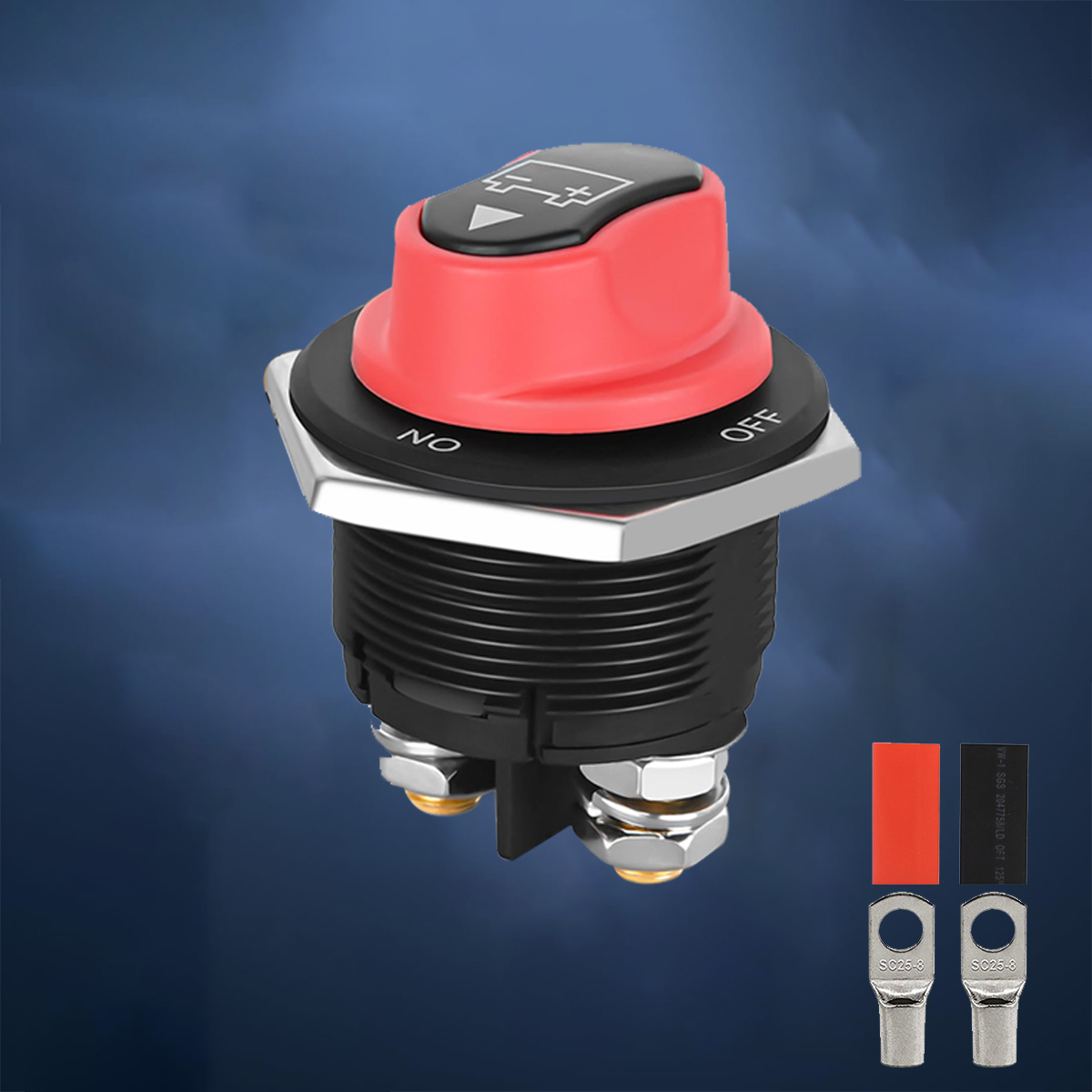 DC 12V 50A 100A 200A 300A Car Rally Battery Switch Disconnecter Power Isolator Cut Off Switch Kit For Truck Car Motorcycle Boat: Beige