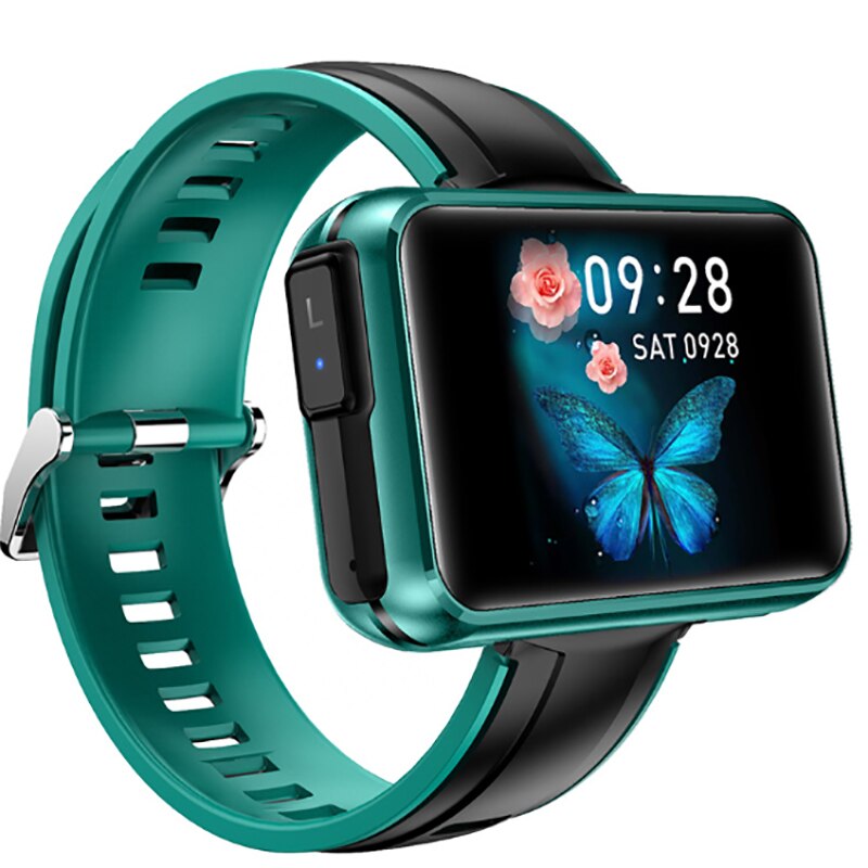 T91 Smart Horloge Mannen Tws Draadloze Bluetooth Headset 1.4 Inch Grote Diy Screen Bluetooth Oproep Weer Smartwatch: green