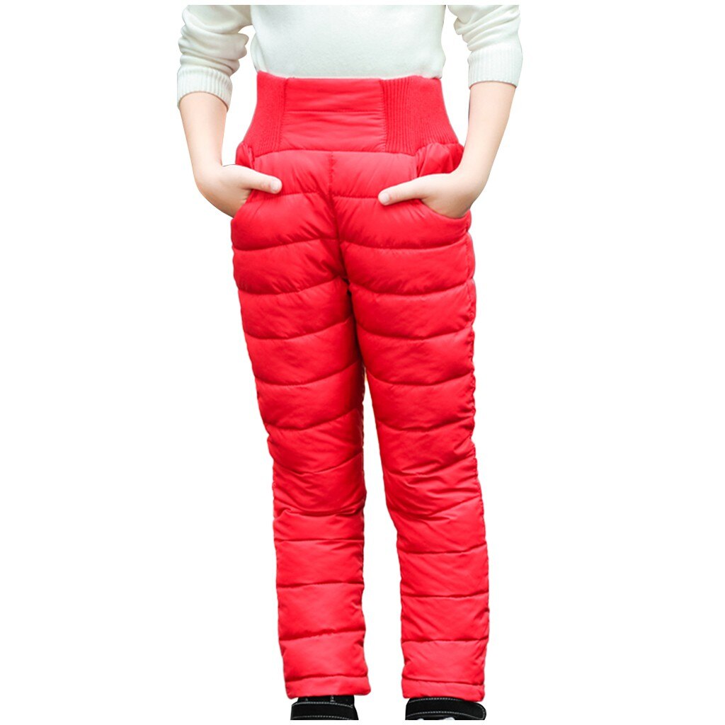 Pantalon d'hiver en coton rembourré pour tout-petits | Épais et , pantalon de Ski imperméable, Leggings taille haute, pour bébés de 9-10-12 ans