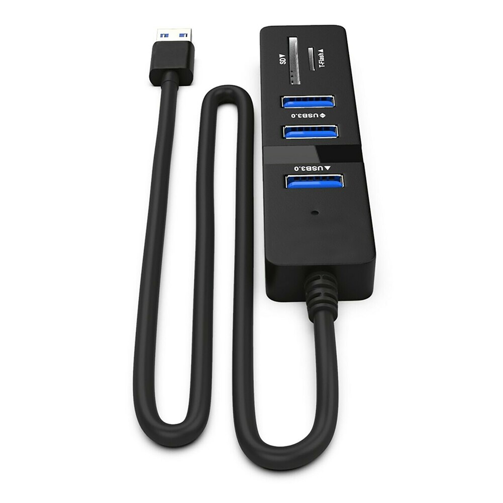 Bus-Powered Usb 3.0 3-Poort Aluminium Hub Met Sd/Tf Card Reader Combo Voor Imac M acbook Air, ma Cbook Pro, M Acbook M Ac Mini Stuks