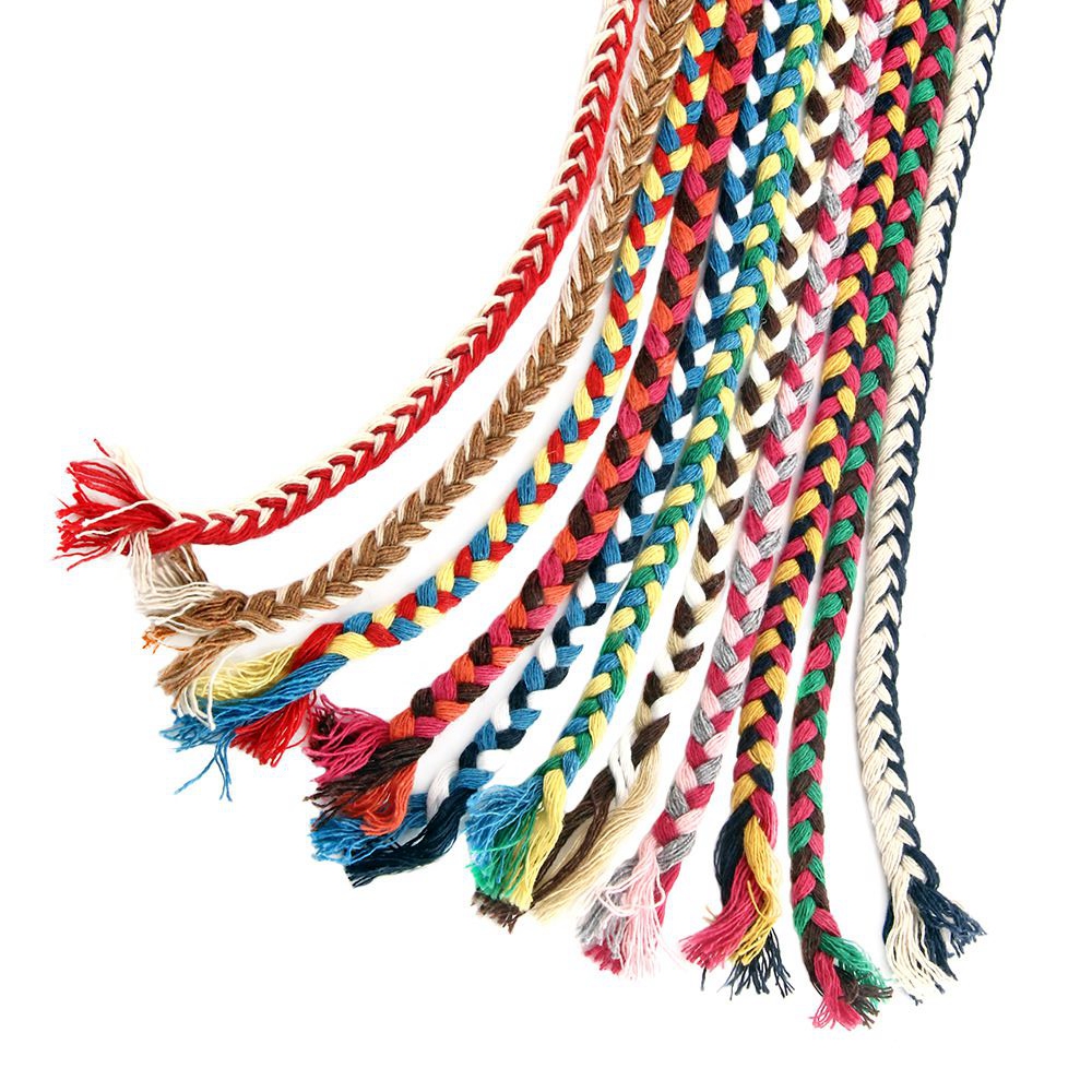 7mm Three-strand Thick Twisted Cotton Cord Clothes Bag Decorative Braid Rope For DIY Craft Handmade Accessories Home Decoration