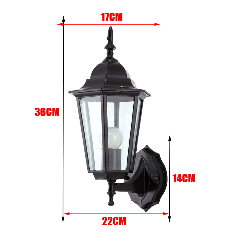 Europese Victoria Retro Wandlamp Lantaarn Gouden Tuin Zwanenhals Hek Wandkandelaar E27 Aluminium Exterieur Waterdichte Glazen Wandlamp voor Oude Boerderij Veranda Balkon Garage