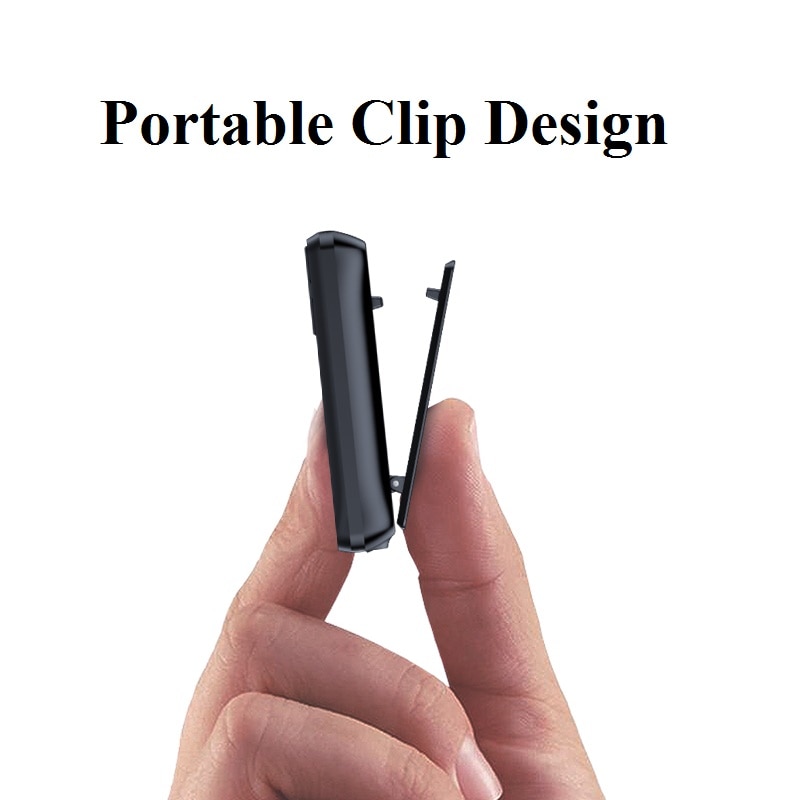 Ruizu-reproductor MP3 X55 Sport con Bluetooth, Mini Clip portátil de 8GB, reproductor de música MP3, compatibilidad con FM, grabación, E-Book, reloj, podómetro, novedad