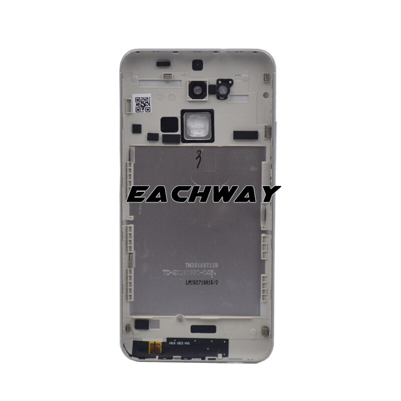 Capa traseira para bateria asus zenfone 3 max zc520tl, bateria 100% original, carcaça traseira, bateria, caixa + lente da câmera,