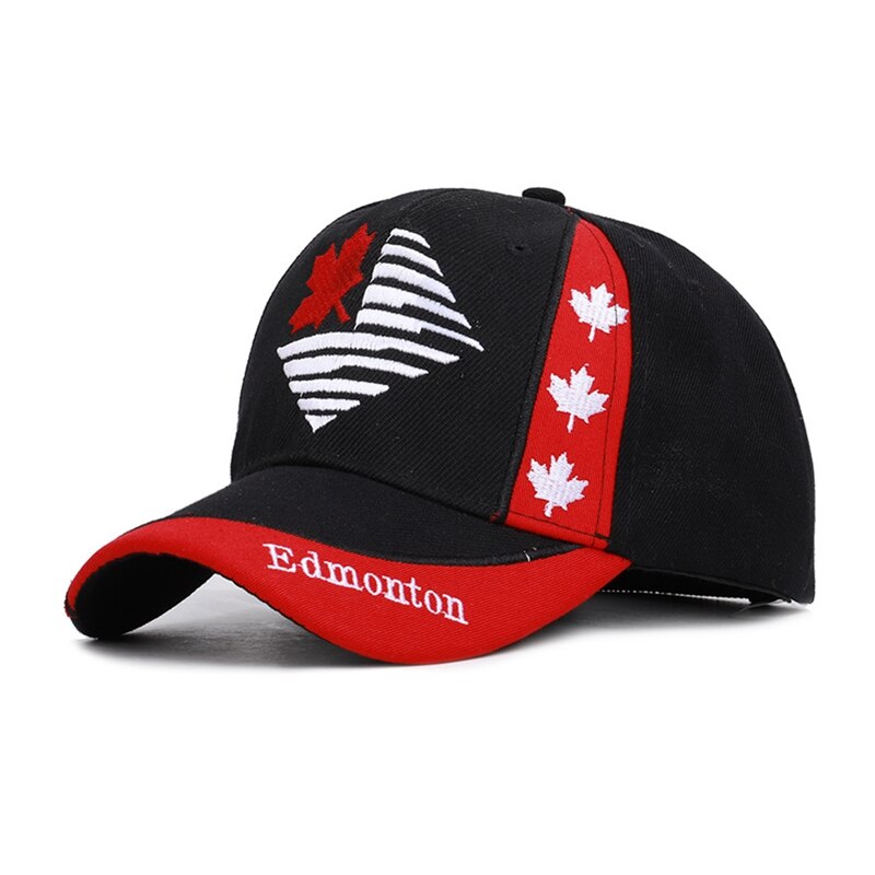 Cap 3d Embroidery Canada Maple Leaf Baseball Caps Cotton Adjustable Snap Back Hat Caps Casual Hats