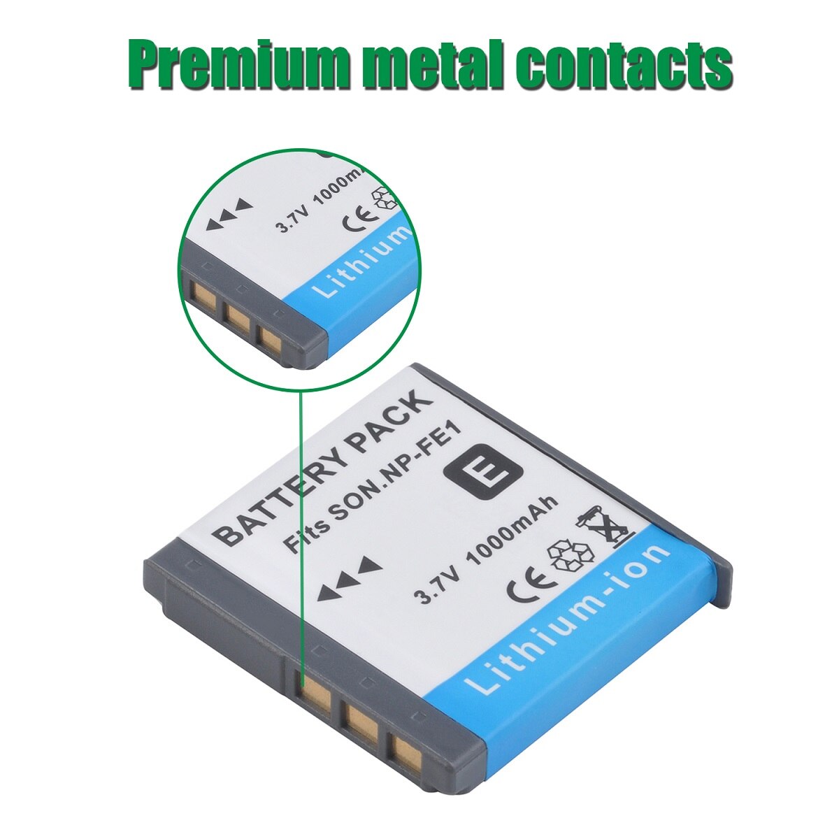 NP-FE1 Replacement Battery for Sony NP-FE1 and Sony DSC-T7 DSC-T7/B DSC-T7/S DSC-P2 DSC-P3 DSC-P5 DSC-P9 DSC-P7 Digital Camera