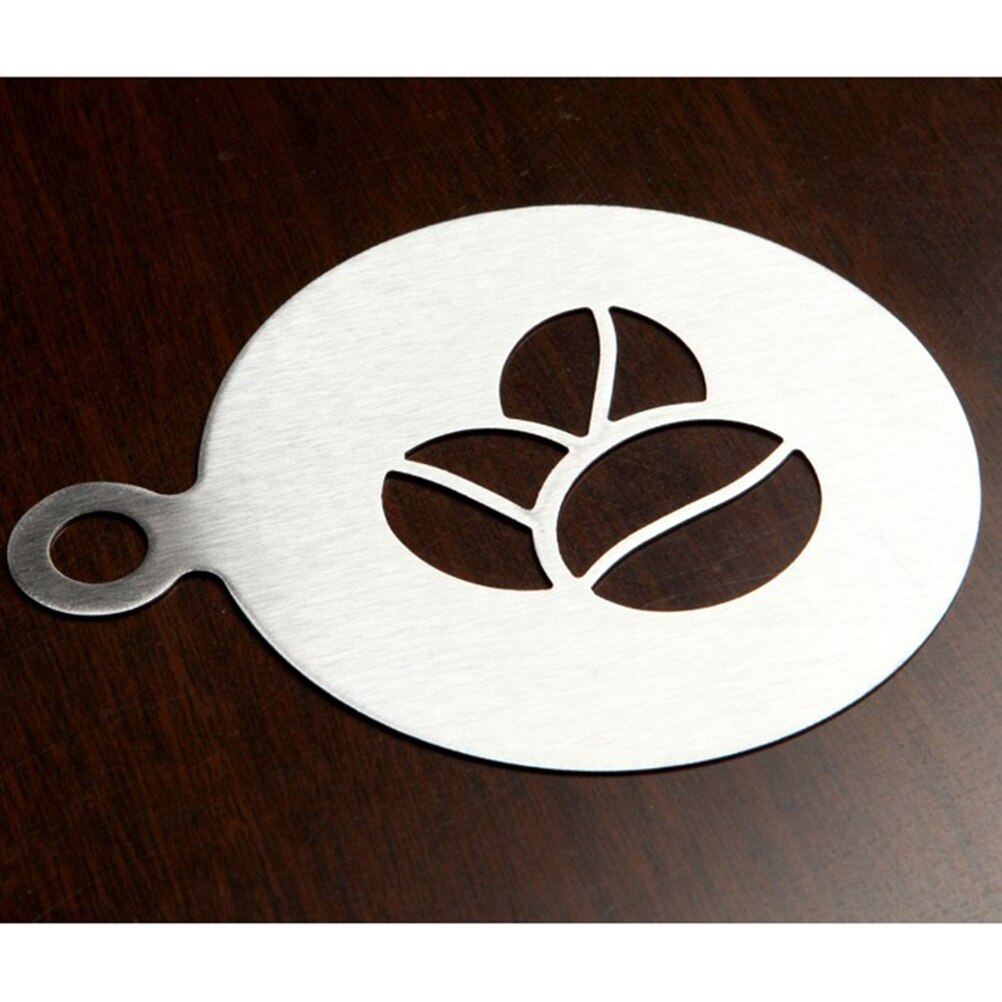 Coffee Decorating Stencils Stainless Steel Coffee Art Stencils Barista Template for All Kinds of Mousse Cut Cake Birthday Cake