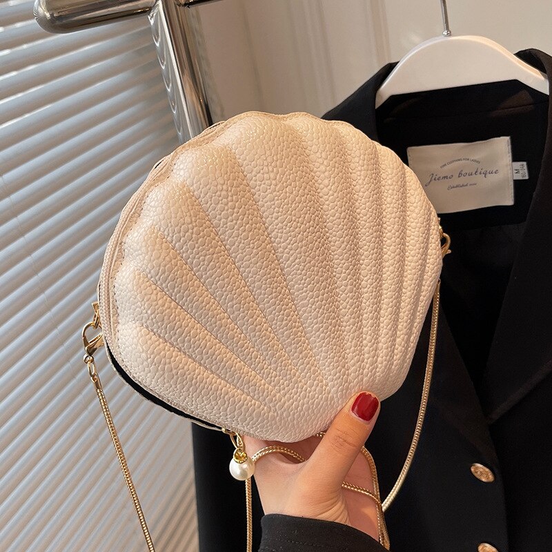 Kleine nischentasche für damen, trendige, 2022 sommer-umhängetasche mit kette #39 muscheltasche