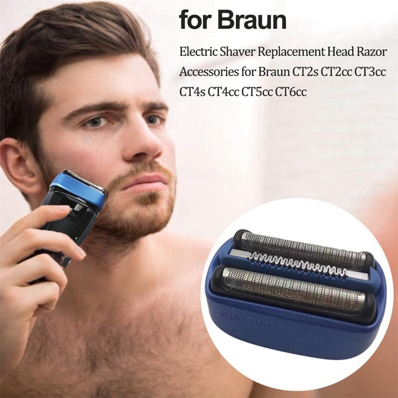 Tête de lame de rechange pour rasoir pour Braun série CT 40B CT2S, CT4S CT2Cc, CT4Cc, CT5Cc, CT6Cc 5676 rasoir mâle noir He