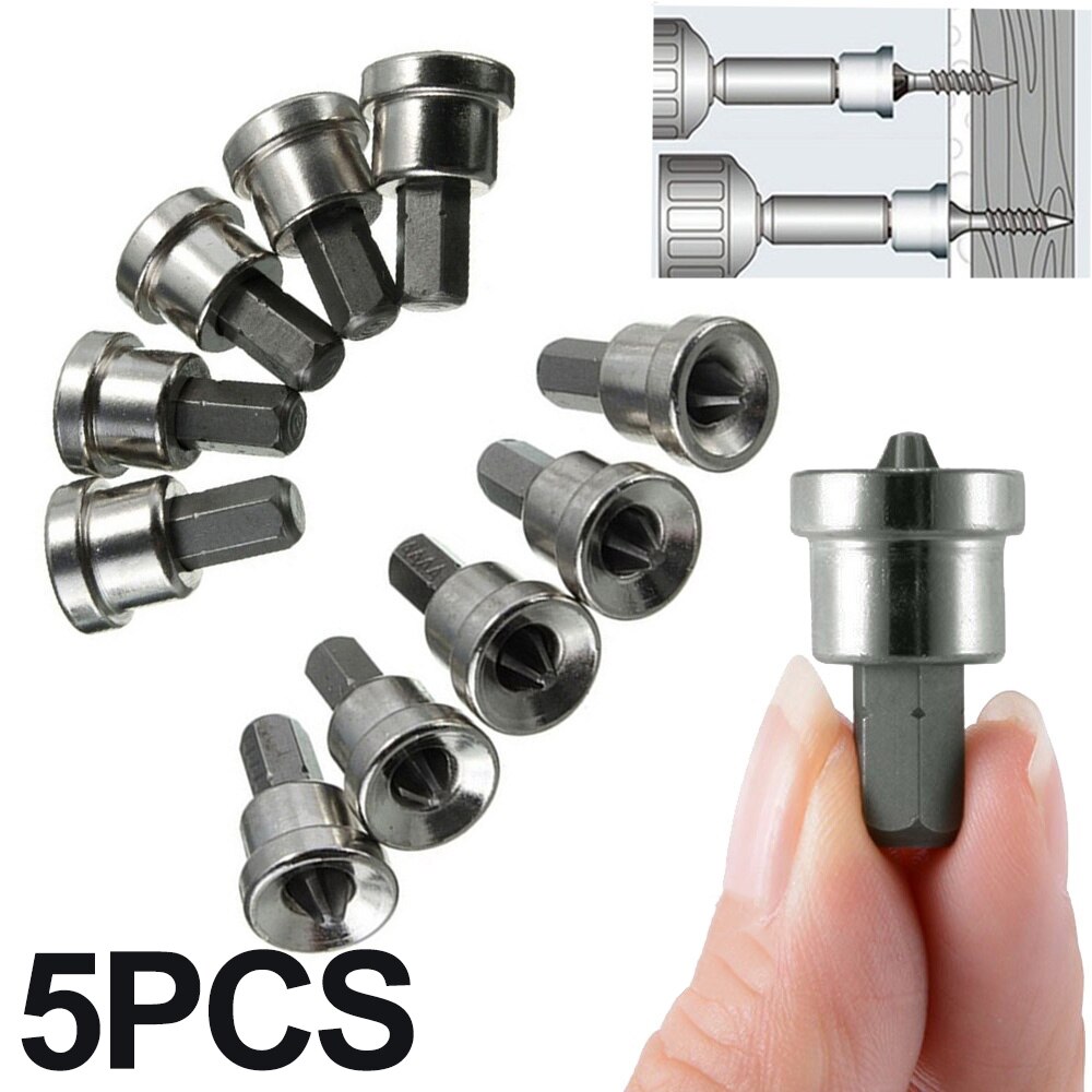 5PCS Screwdriver Bits Plasterboard Drywall S2 Hex Screwdriver Bits Kit Screw Drive Tools Set Drill Bit Screw Driver Bits
