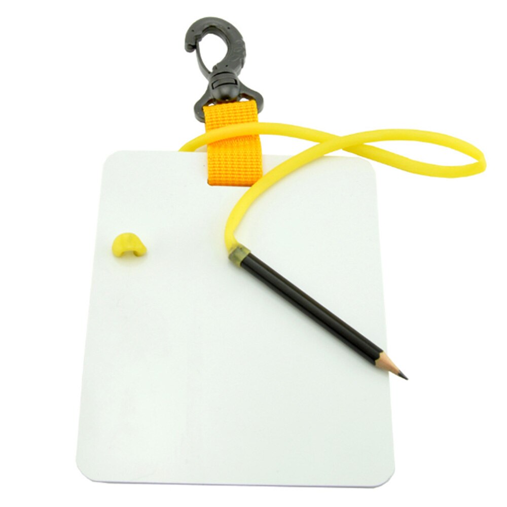 Scuba Dive Diving Underwater Writing Slate Board with Pencil and Swivel Clip
