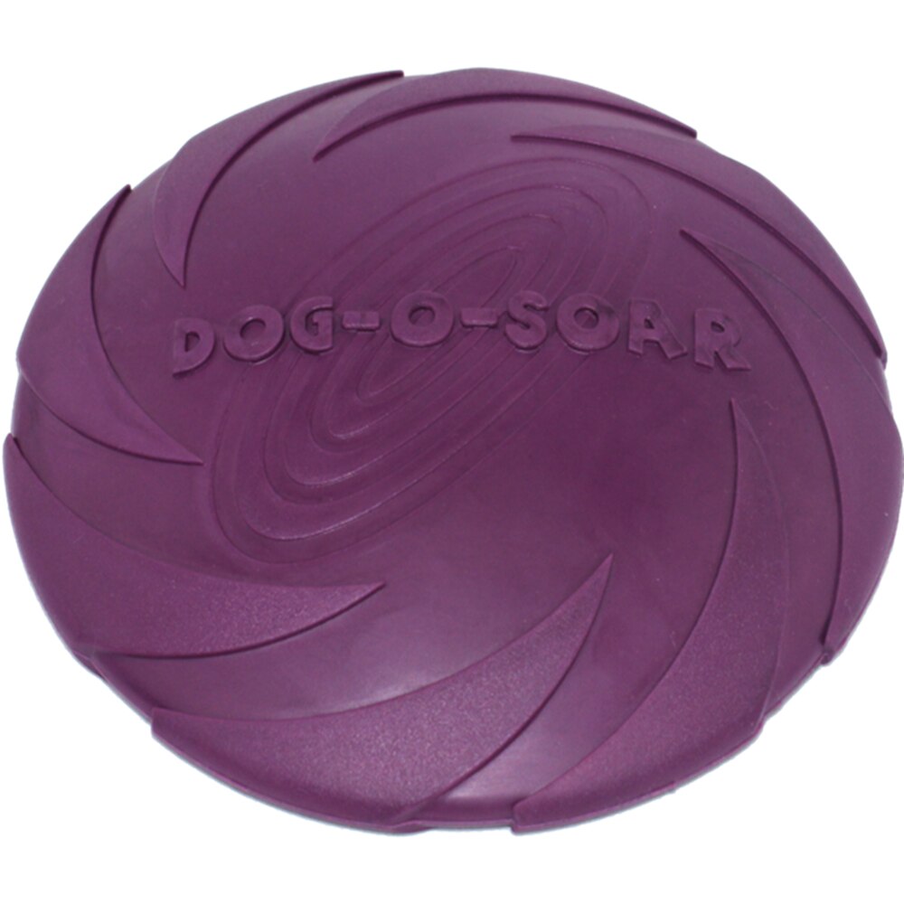 Dog Flying Disc Soft Flexible Rubber Fun Floating Foldable Flyer Disc Dog Flying Saucer Toy For Interactive Play Exercising