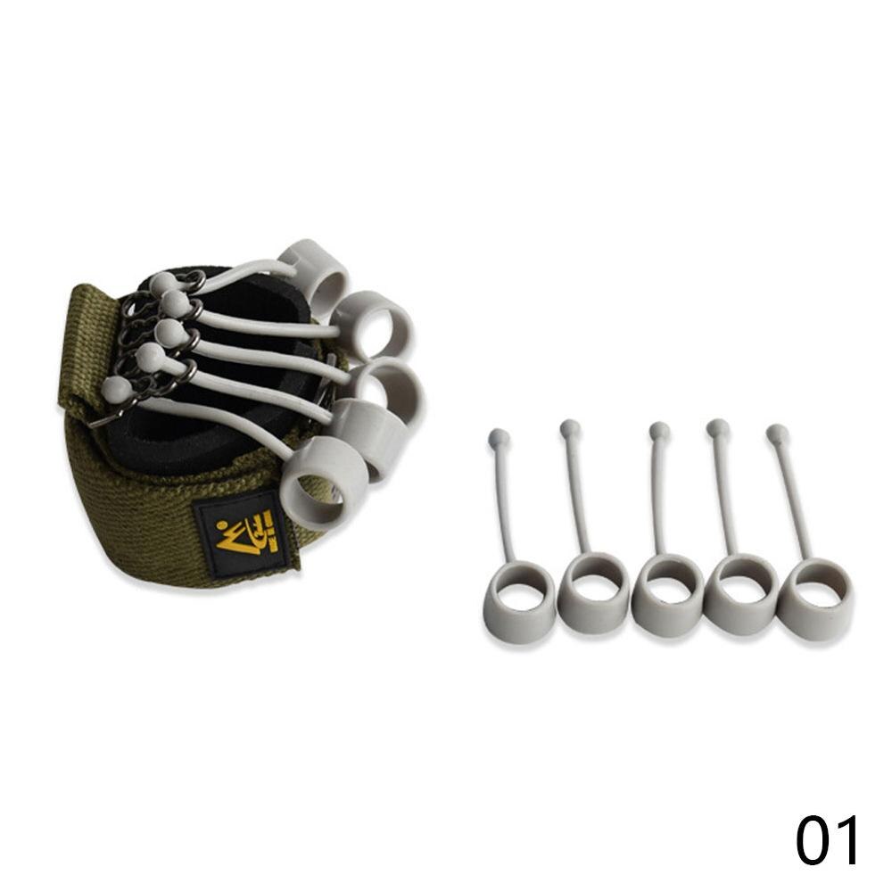 Finger Extensor Strengthener Hand Exerciser Trainer with Resistance Band Stretcher Arthritis Wrist Training Therapy for Guitar: green