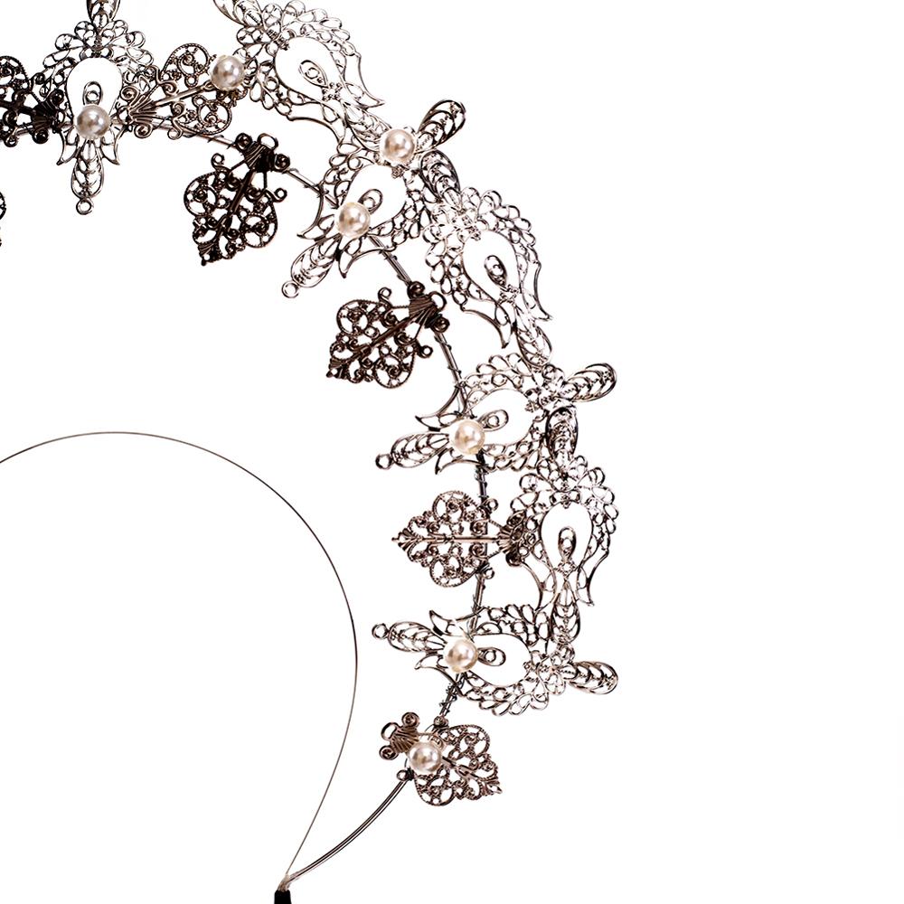 Virgen María diadema Halo pelo tocado