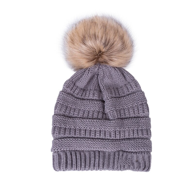 Pompons bal muts dames mutsen gebreide winter muts katoenen winter mutsen dames warme muts mutsen skullies gorras