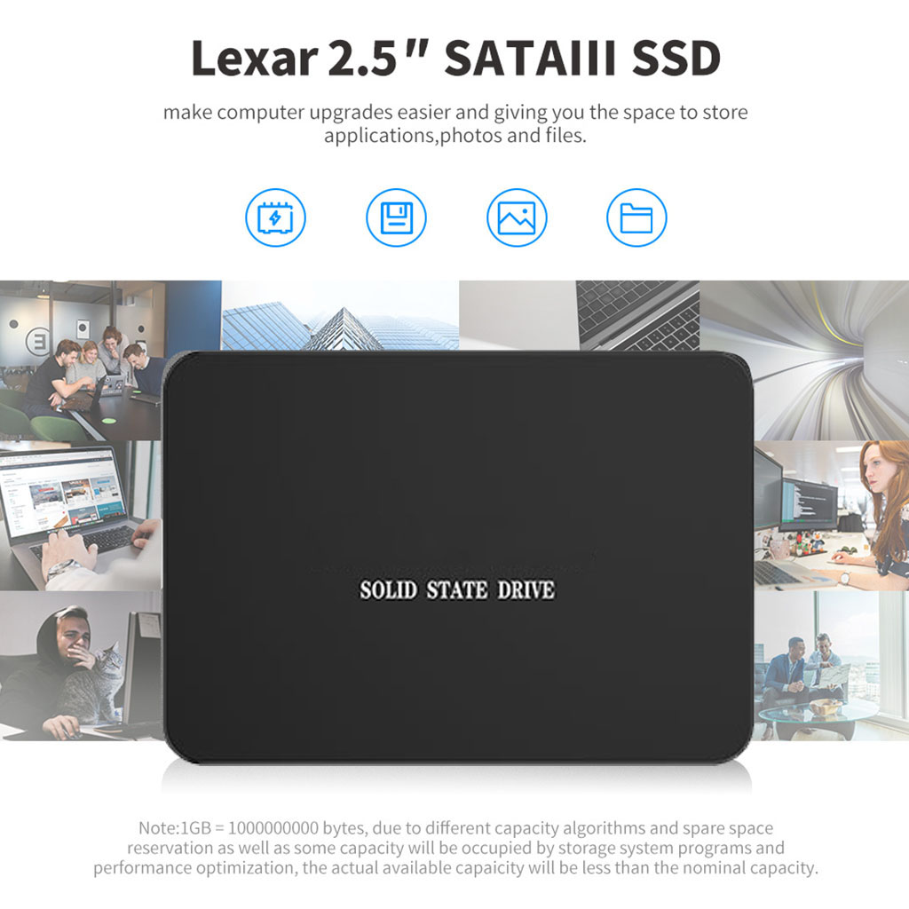 Unidad de estado sólido de 2,5 pulgadas Unidad de disco duro SATA III de hasta 550 MB/s 1 TB 512 GB 256 GB 128 GB Discos duros internos para computadora portátil