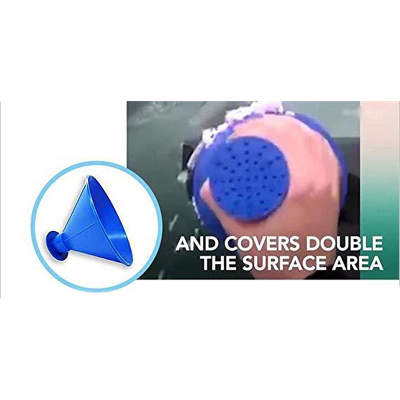 2pcs Green Snow Remover Magic Shovel Cone Shaped Snow Windshield Funnel Ice Scraper Outdoor Winter Car Tool Snow Removal Tool