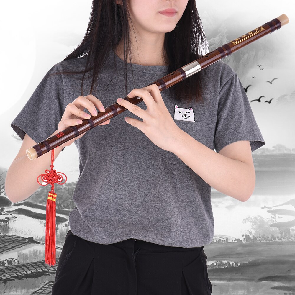 Flauta Dizi tradicional bambú amargo enchufable hecho a mano chino Dizi clave de C instrumento Musical de viento en madera nivel de estudio