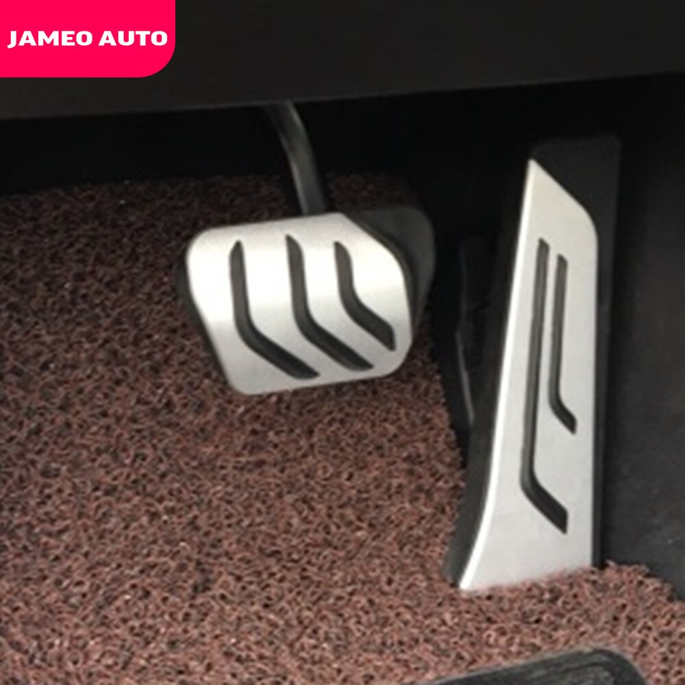 Jameo Auto Stainless Steel Car Fuel Brake Pedals Pedal Cover for BMW 3 M3 X3 X4 X5 X6 F20 F30 E34 E39 E70 E71 E90 E46 GT3 LHD