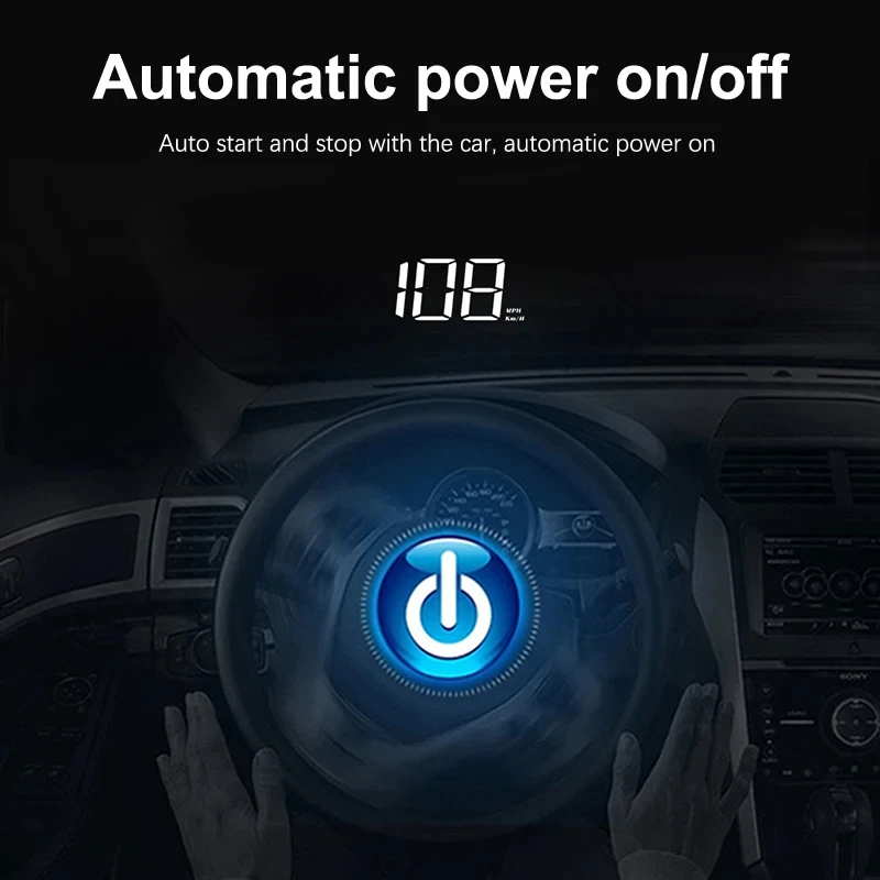XIAOMI Car Speedometer HUD Head-Up Display Digital Speed Meter Windshield Projector Vehicles Truck Auto Electronics Accessories