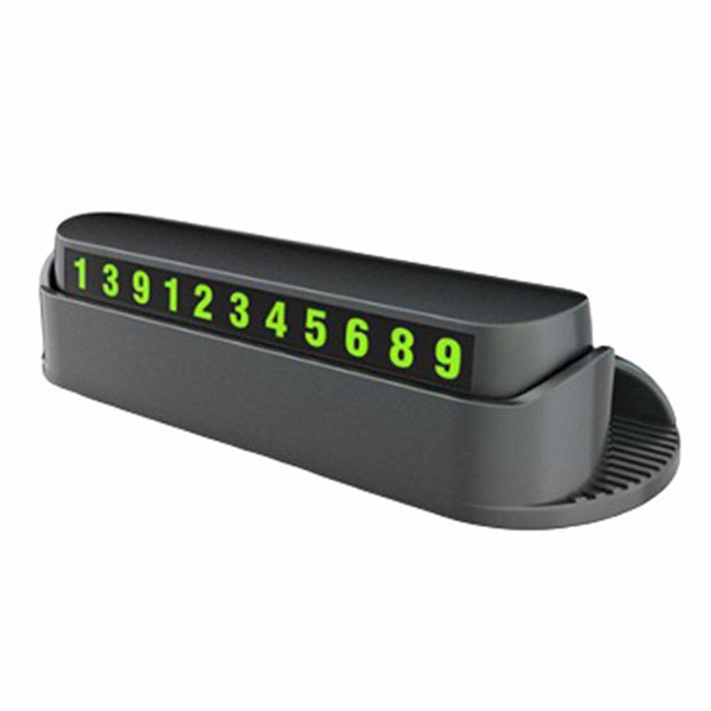 Mobile Phone Holder Car Park Stop Temporary Parking Phone Number Card Plate Phone Card Luminous Magnetic