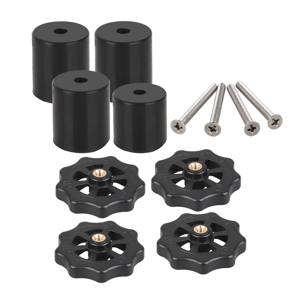 Parti della stampante 3D Letto riscaldato kit di livellamento a molla dado di regolazione + molle + kit letto riscaldato a vite per focolaio CR-10 Ender 3 MK3: verde