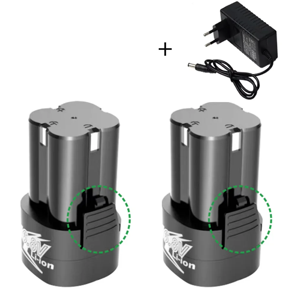 16.8V 8000mAh Universal Rechargeable Lithium Battery for Electric Shear Electric Drill Electric Wrench Power Tools Battery: WHITE