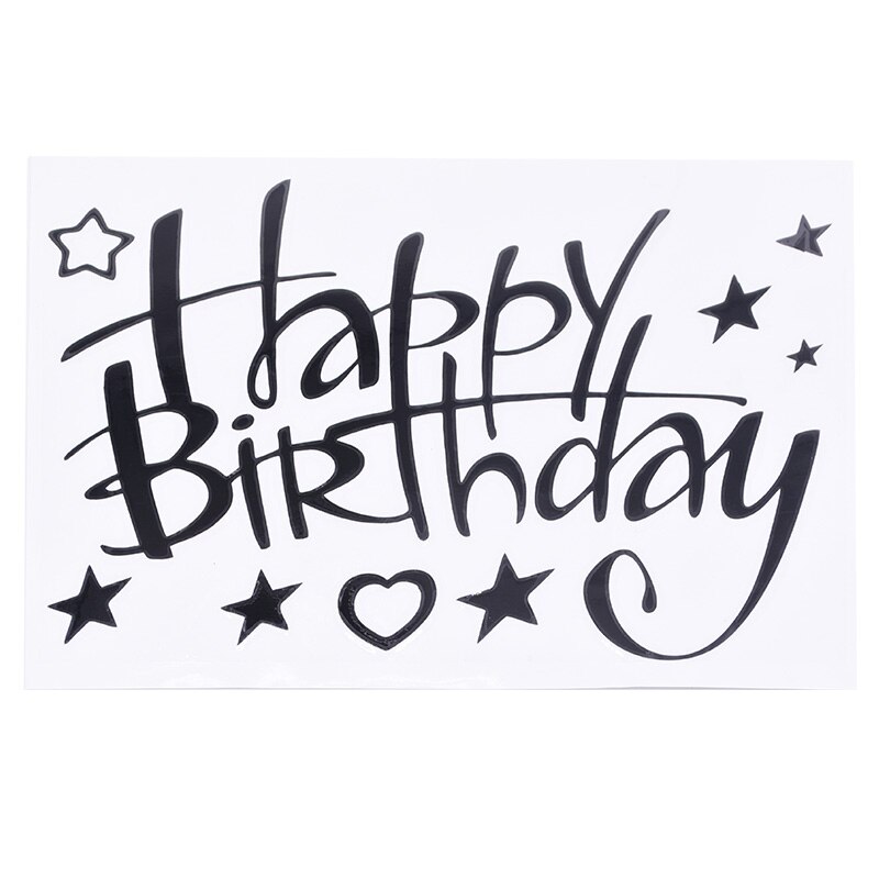1sheet Happy Birthday Stickers Scrapbooking Birthday Balloon Stickers Kids Adult Birthday Party Decorations Accessories: B18