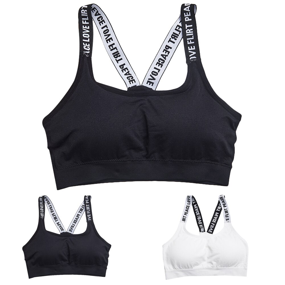 1Pcs Women Sport Bra Solid Color Underwear Tanks Seamless Padded Push Up Bras Top Tube Tops