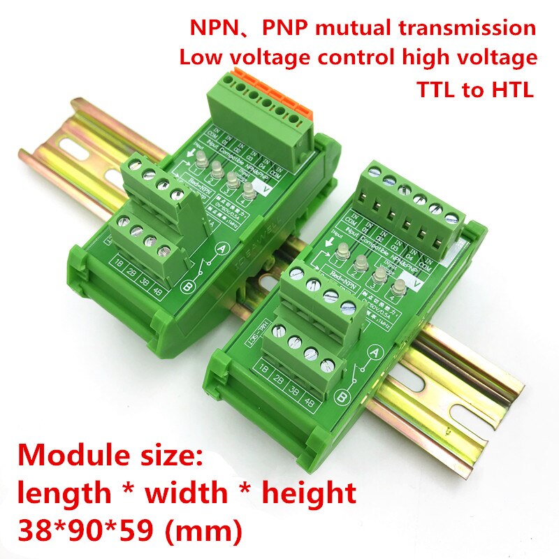 NPN to PNP PNP to NPN high and low level mutual conversion module level conversion terminal station TTL to HTL