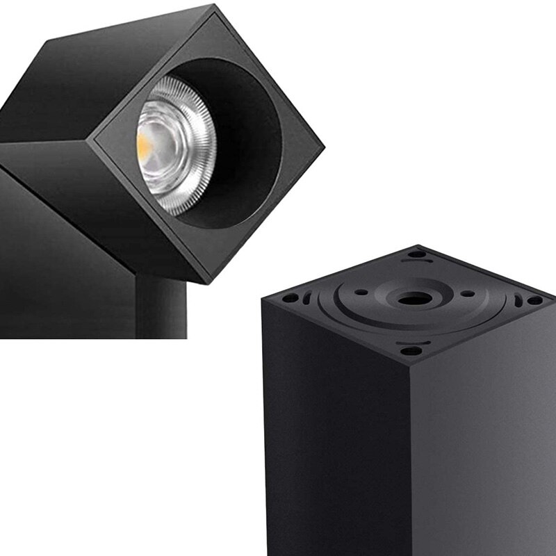 Led vierkante opvouwbare spot draaibaar plafond in scandinavische stijl minimalistische studio opbouw