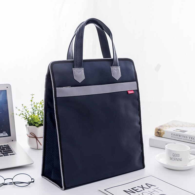 Impermeabile A4 Oxford + PU borsa portadocumenti portatile borsa per computer portatile borsa per ufficio borsa per documenti contratto borsa per studenti: A
